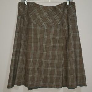 Parallel Glen Plaid Pleated Skirt
